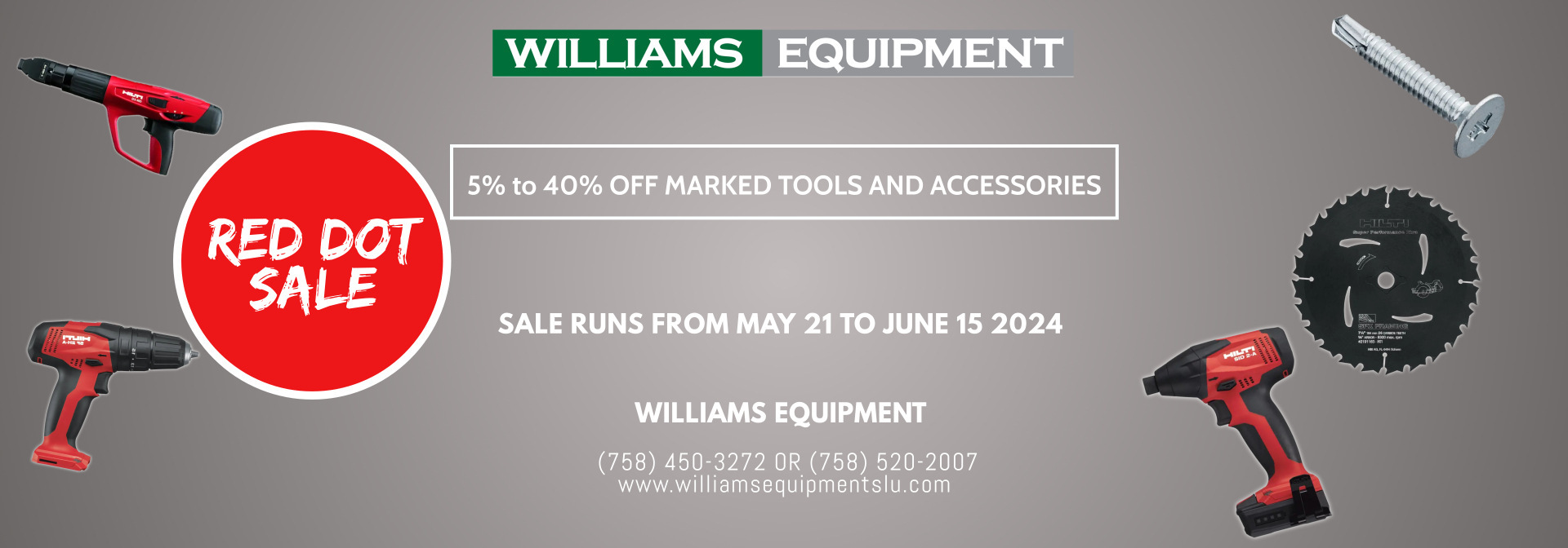 Saint Lucia Construction Quality Tools & Equipment Supplier | Williams ...
